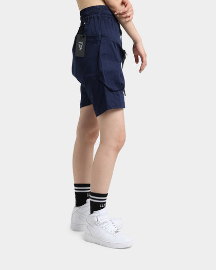 The Anti Order Neo Military Cargo Shorts Dark Navy