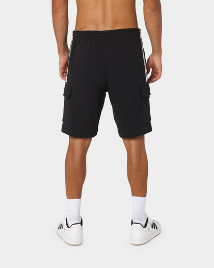 Adidas 3 Stripe Cargo Shorts Black