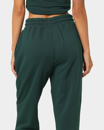 EN ES Women's Mason Lace Up Track Pants Deep Teal
