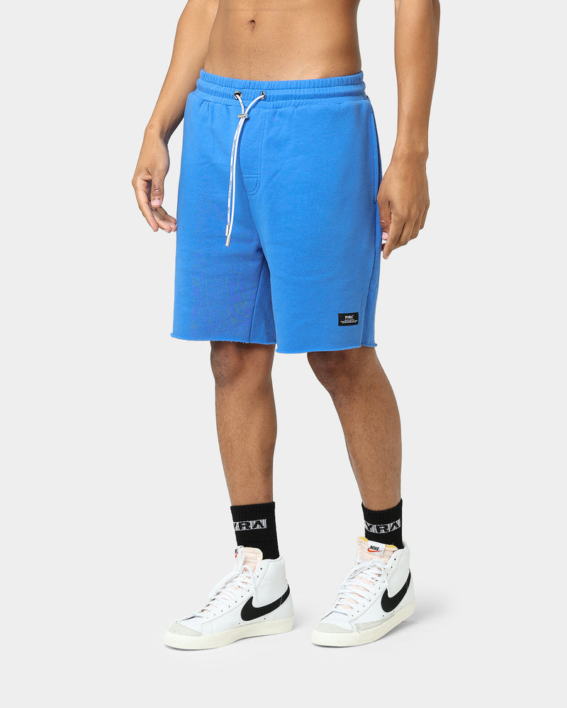 Pyra Raw Slouch Shorts Blue