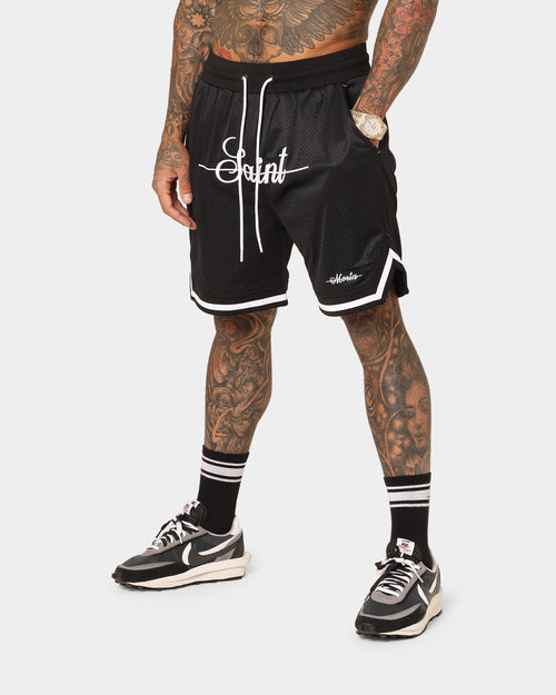 Saint Morta Saviour Mesh Basketball Shorts Black/White