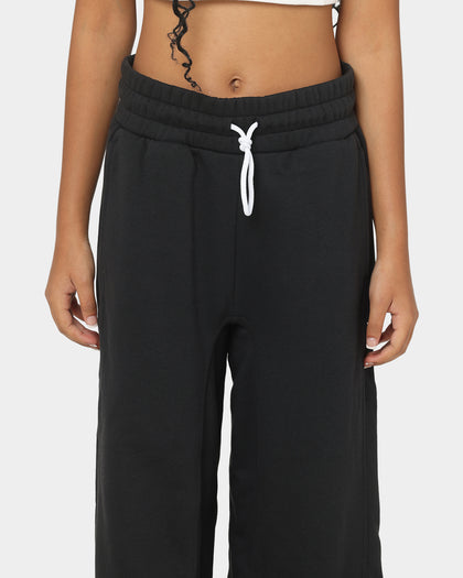 Adidas Women's Studio Lounge Fleece Track Pants Black
