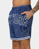 Majestic Athletic New York Yankees Bandana Paisley Wordmark Shorts True Navy