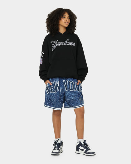 Majestic Athletic New York Yankees Bandana Paisley Wordmark Shorts True Navy