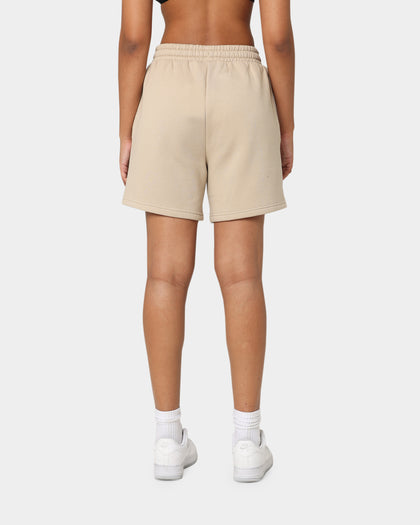 National Collegiate Athletic Association Women's UNC Tar Heels Vintage Embroidered High Waisted Shorts Clay