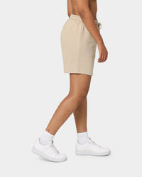 National Collegiate Athletic Association Women's UNC Tar Heels Vintage Embroidered High Waisted Shorts Clay