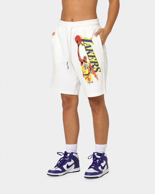 Mitchell & Ness Women's Dunk Shorts Vintage White