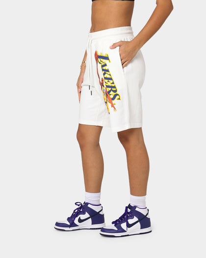 Mitchell & Ness Women's Dunk Shorts Vintage White
