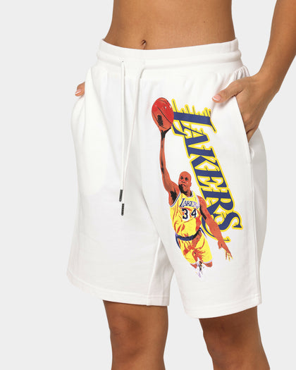Mitchell & Ness Women's Dunk Shorts Vintage White
