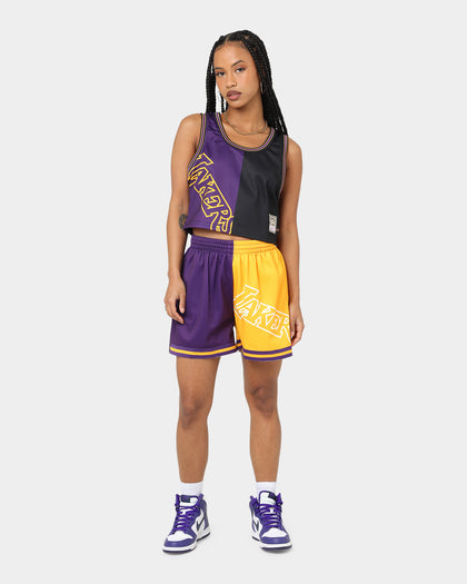 Mitchell & Ness Women's Los Angeles Lakers Big Face 5.0 Shorts Black