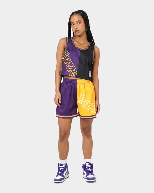 Mitchell & Ness Women's Los Angeles Lakers Big Face 5.0 Shorts Black