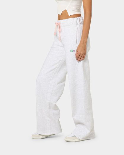 Champion Women's Reverse Weave Daisies Puddle Track Pants Silver Grey