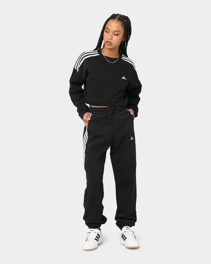 Adidas Women's Hyperglam High Rise Sweat Pants Black