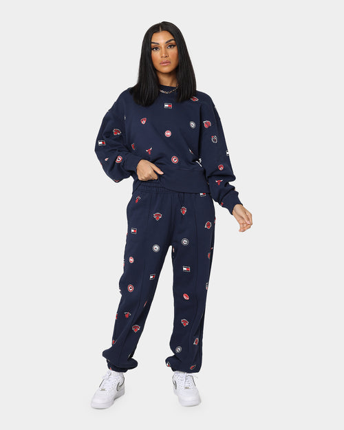 Tommy Jeans Women's Tommy Jeans X NBA W6 All Over Print Track Pants Twilight Navy