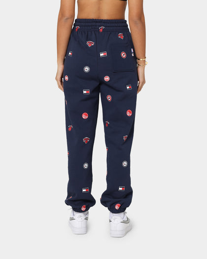 Tommy Jeans Women's Tommy Jeans X NBA W6 All Over Print Track Pants Twilight Navy