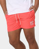 Calvin Klein Medium Double Waistband Swim Shorts Coral Crush