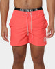 Calvin Klein Medium Double Waistband Swim Shorts Coral Crush