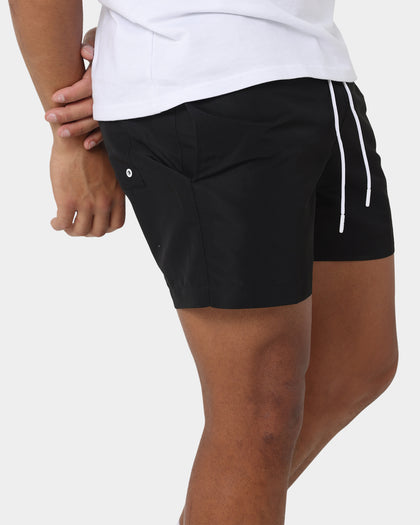 Calvin Klein Medium Double Waistband Swim Shorts Pvh Black
