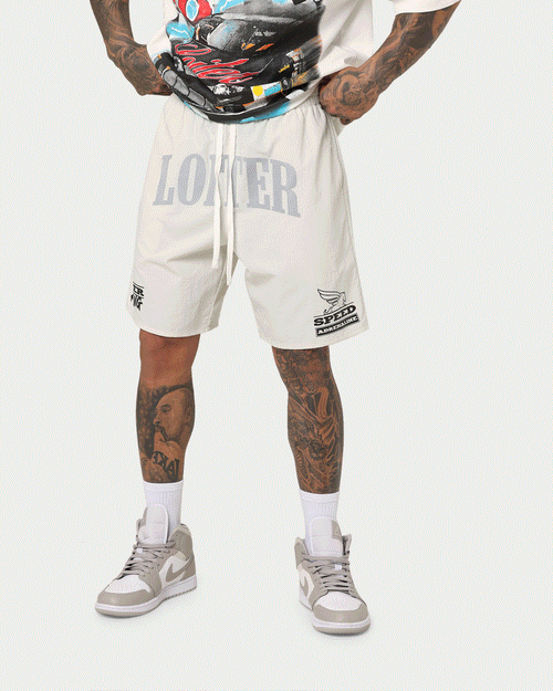 Loiter Roadrunner Beach Shorts Ecru