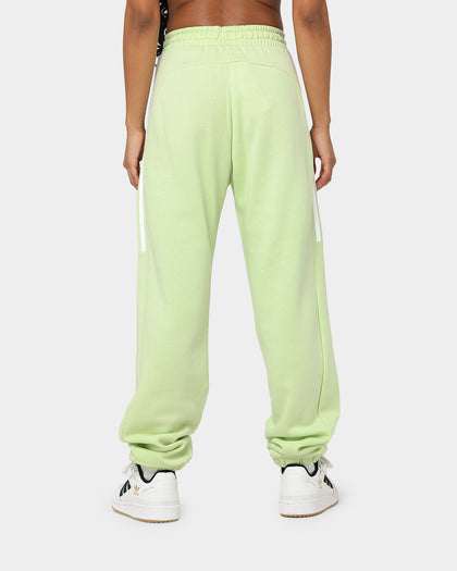 Adidas Women's Hyperglam High Rise Sweat Pants Almost Lime