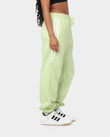 Adidas Women's Hyperglam High Rise Sweat Pants Almost Lime