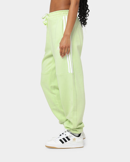 Adidas Women's Hyperglam High Rise Sweat Pants Almost Lime