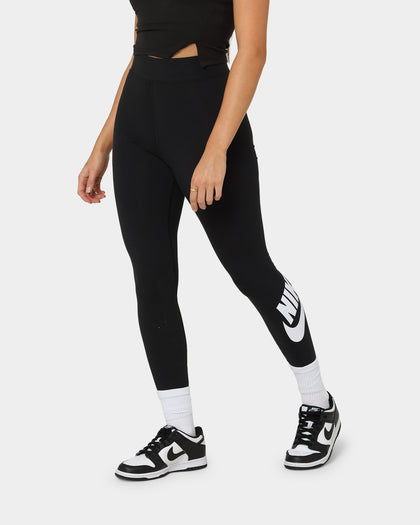 Nike Women's High-Waisted Leggings Black/White
