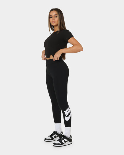 Nike Women's High-Waisted Leggings Black/White