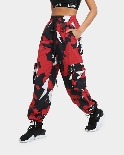 The Anti Order Storm Camo Track Joggers Black/Red/White