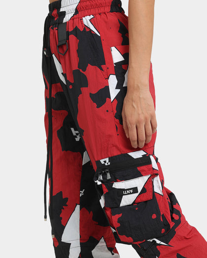 The Anti Order Storm Camo Track Joggers Black/Red/White
