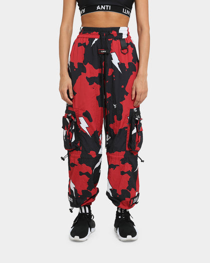 The Anti Order Storm Camo Track Joggers Black/Red/White