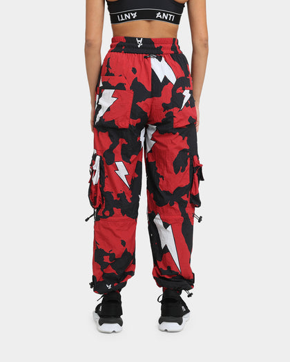 The Anti Order Storm Camo Track Joggers Black/Red/White
