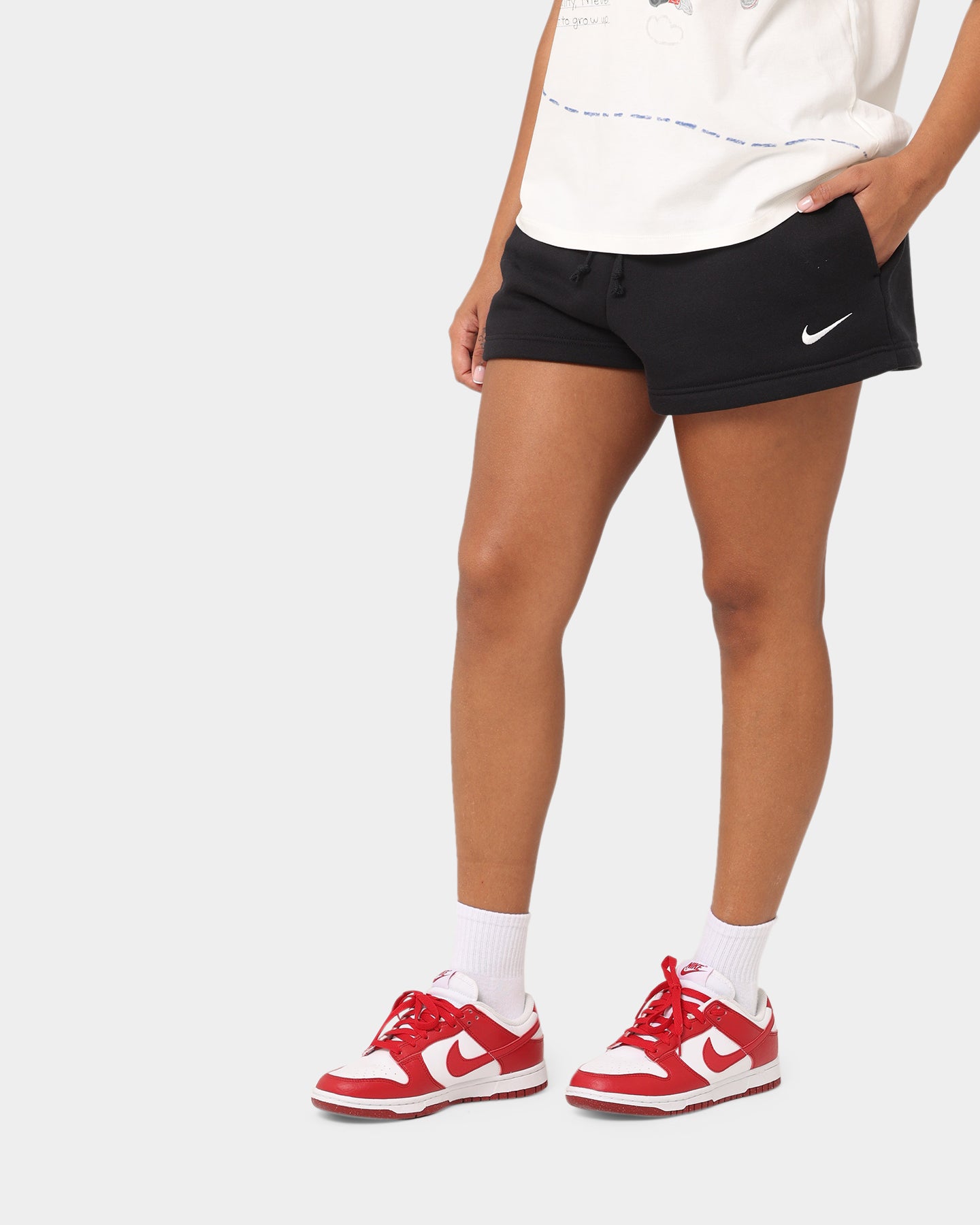 ladies nike fleece shorts