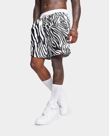 XXIII Zahra Zebra Denim Shorts Zebra