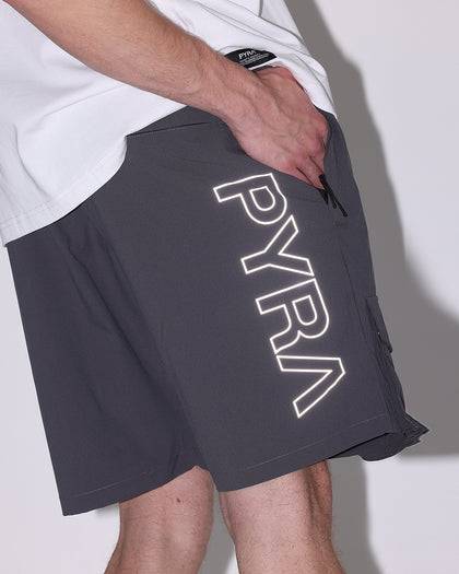 PYRA Flex Cargo Shorts Carbon