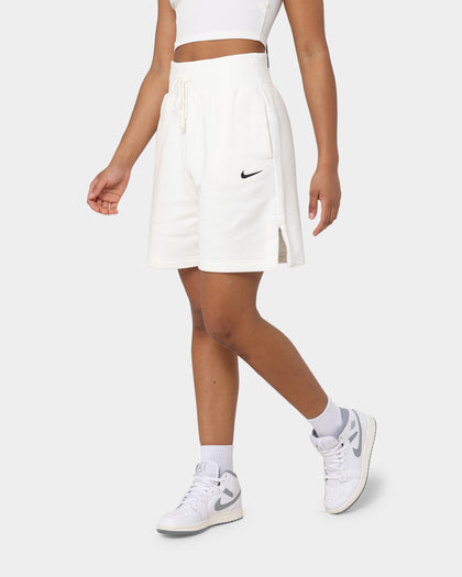 Nike Women's Nike Sportswear Phoenix Fleece High-Waisted Baller Shorts Sail/Black