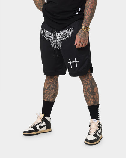 Saint Morta Bird Of Prey Basketball Shorts Black/White