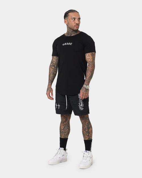 Saint Morta Fallen Beach Shorts Black/White