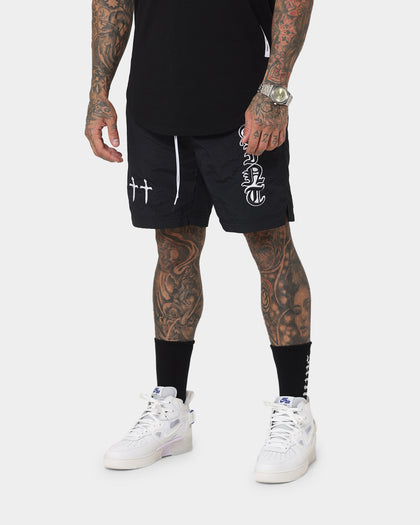 Saint Morta Fallen Beach Shorts Black/White
