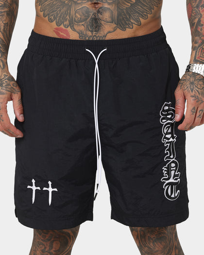 Saint Morta Fallen Beach Shorts Black/White