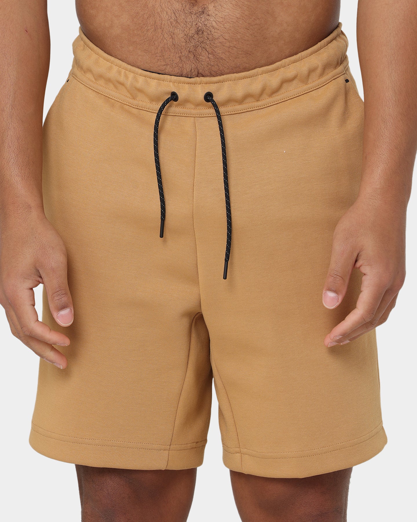 gold nike fleece shorts