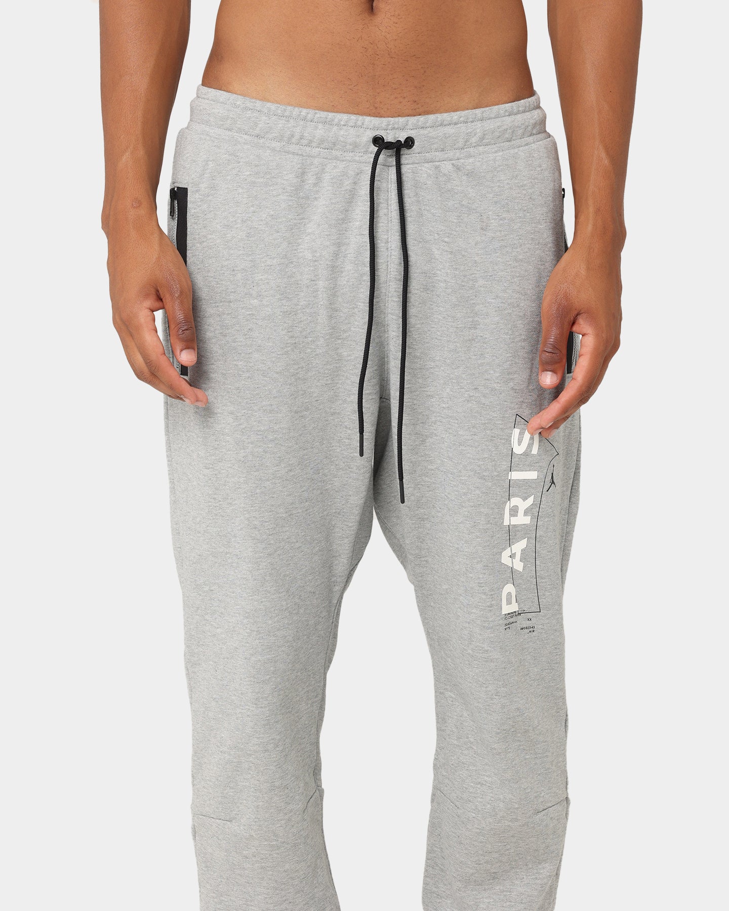 【USED】 PSG jordan NIKE pants gray S Air Jordan Paris Saint-Germain Flight Suit Pants 'Grey White