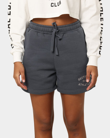 National Collegiate Athletic Association Georgetown Hoyas Women's Athletic High Waisted Shorts Turbulence