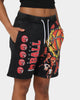 Starter Slamming Track Shorts Washed Black