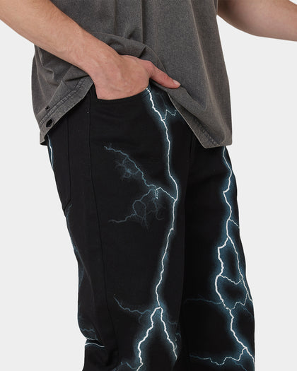 Loiter Lightning Jeans Black/Blue