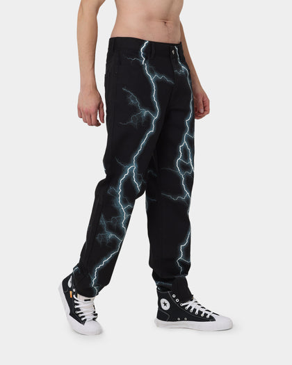 Loiter Lightning Jeans Black/Blue