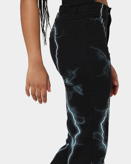 Loiter Lightning Jeans Black/Blue