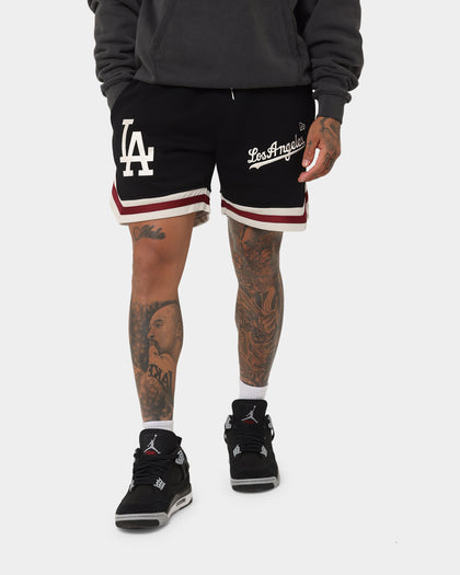 New Era Los Angeles Dodgers Fleece Ball Shorts Black/Stone