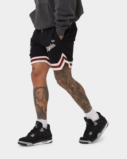 New Era Los Angeles Dodgers Fleece Ball Shorts Black/Stone