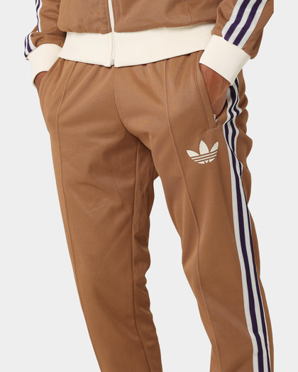 Adidas Adicolor Striped Trackpants Brown Desert